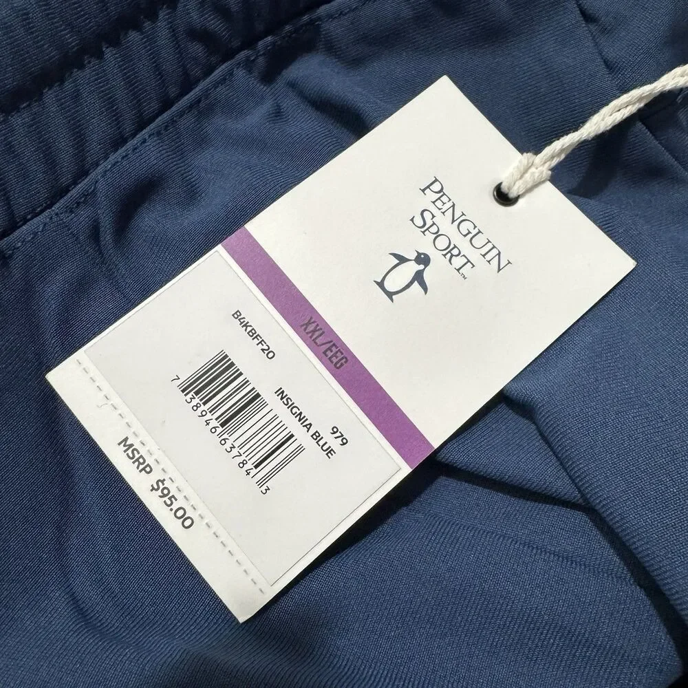 NWT Penguin Sport Men’s Blue Moisture Wicking Joggers XXL